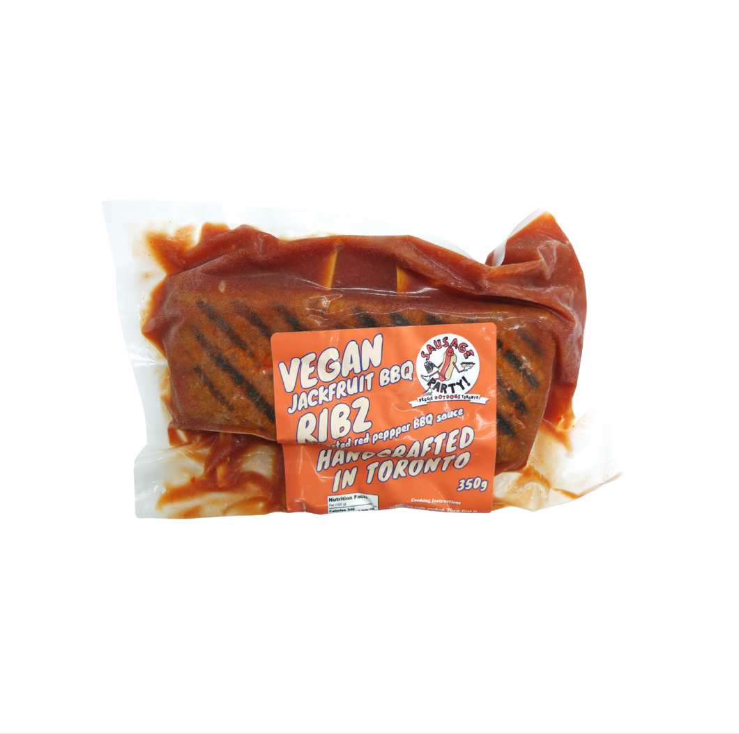 Ribz with Charred Red Pepper BBQ Sauce
